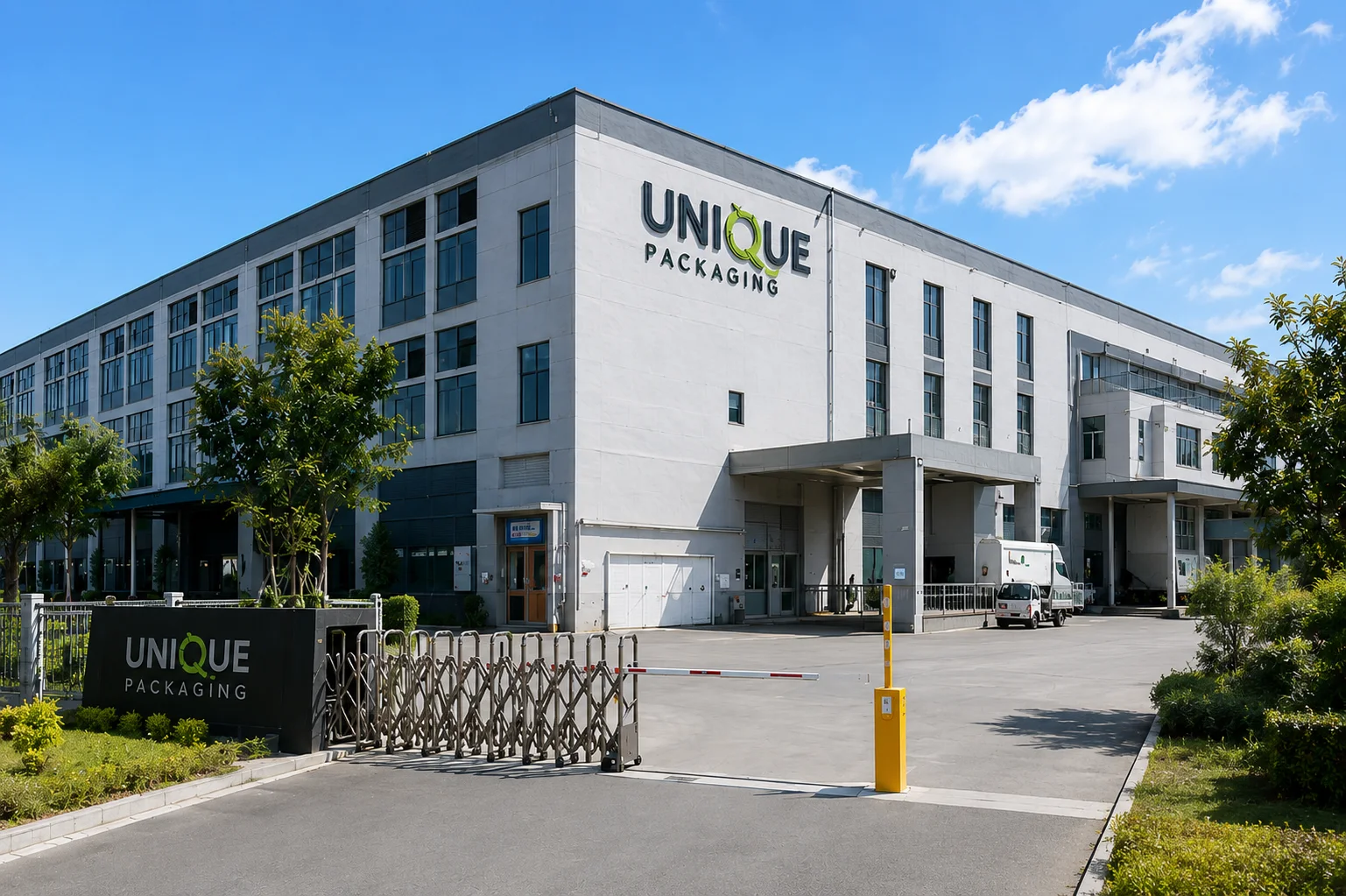 Unique Packaging factory exterior in Xiamen