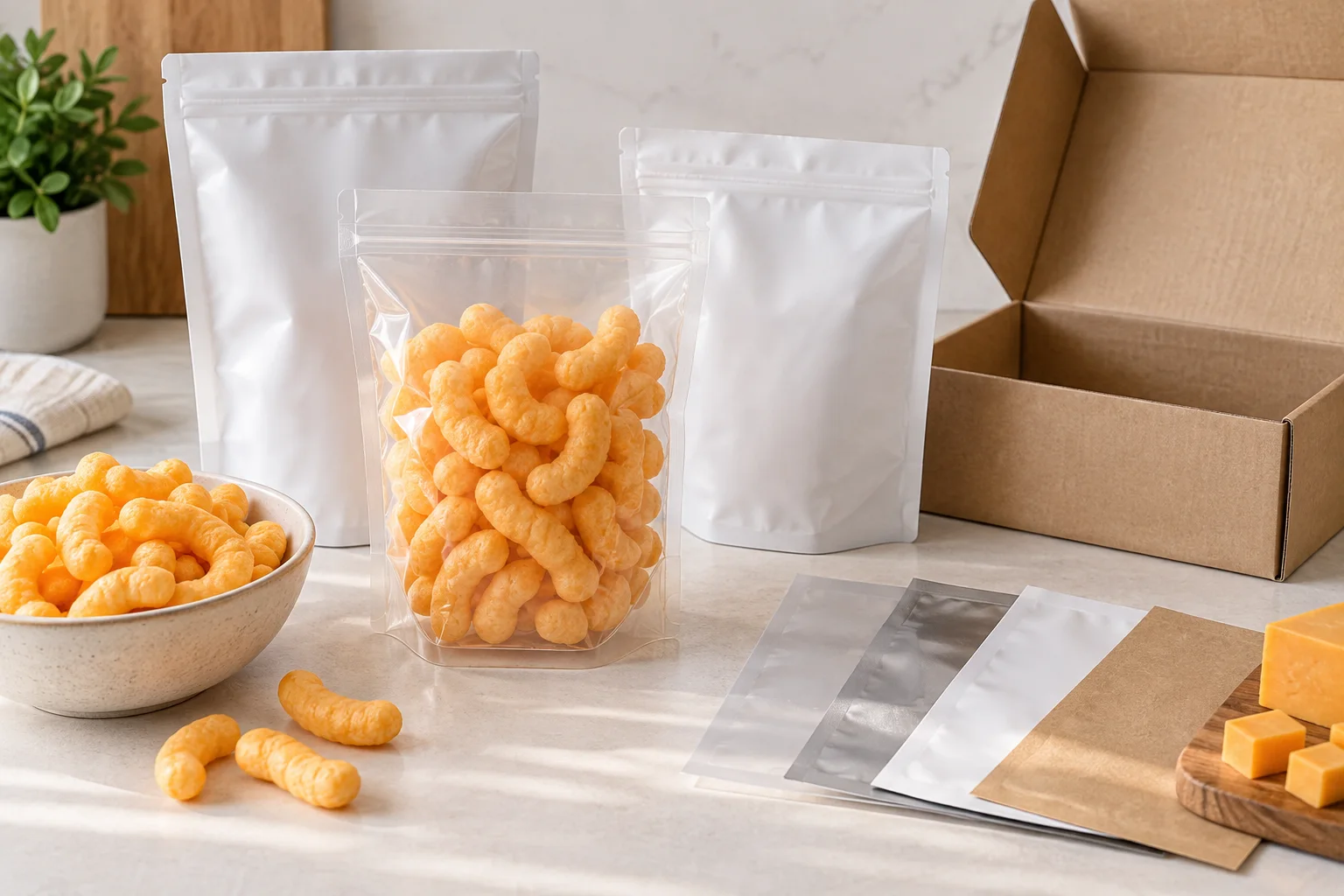 How Do I Package Cheese Puffs in a Flexible Pouch
