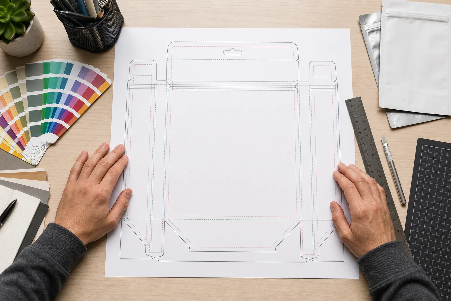 How Do I Prepare a Dieline for Custom Pouch Printing