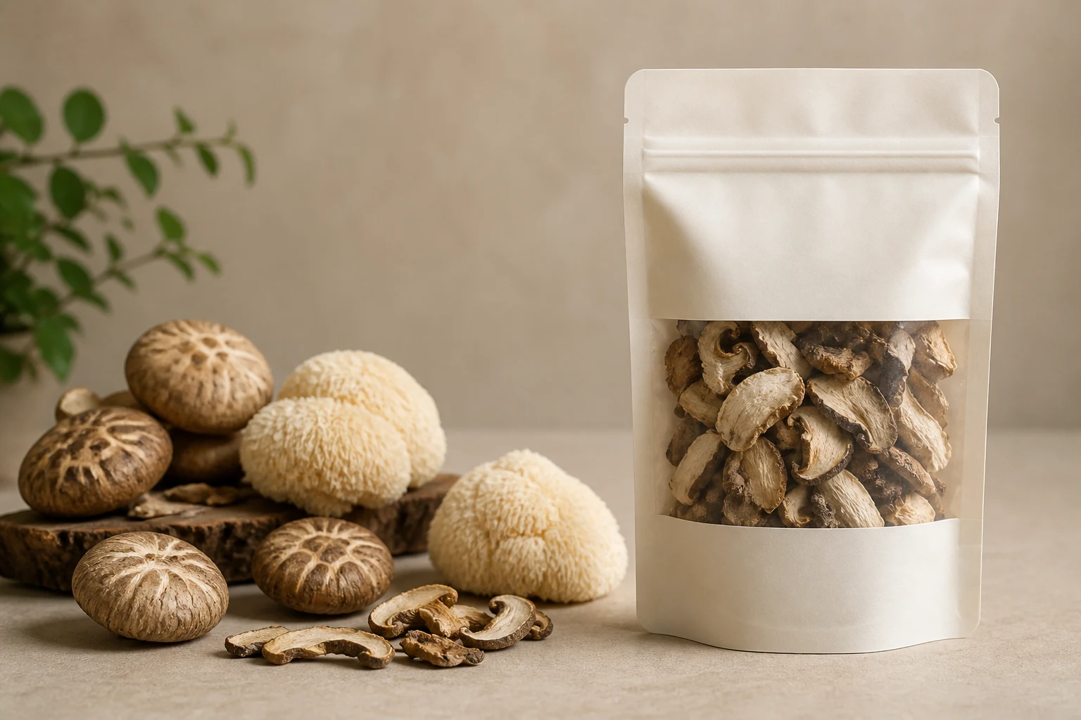 How Do I Package Dried Culinary Mushrooms in a Flexible Pouch