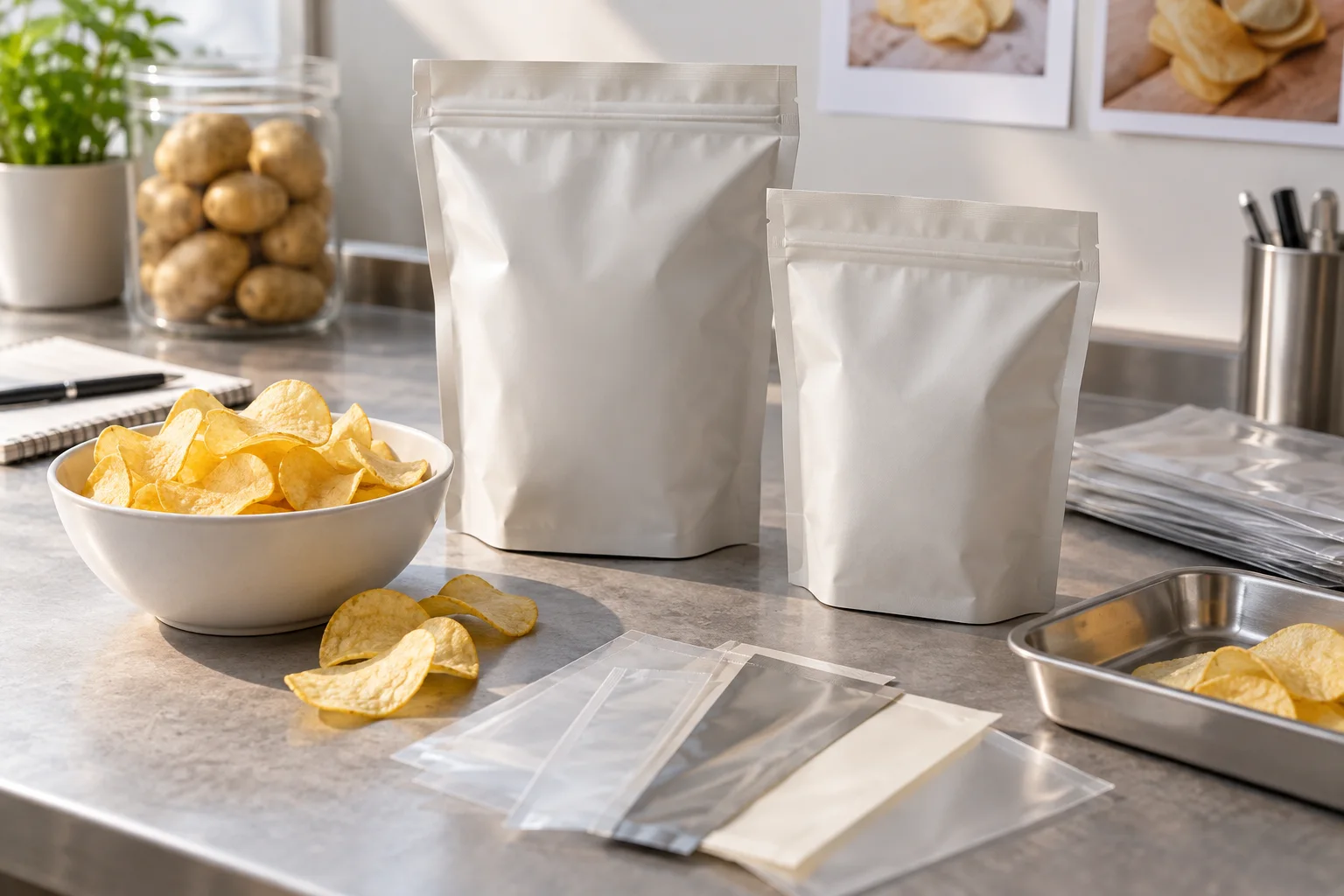 How Do I Package Potato Chips in a Nitrogen-Flushed Pouch