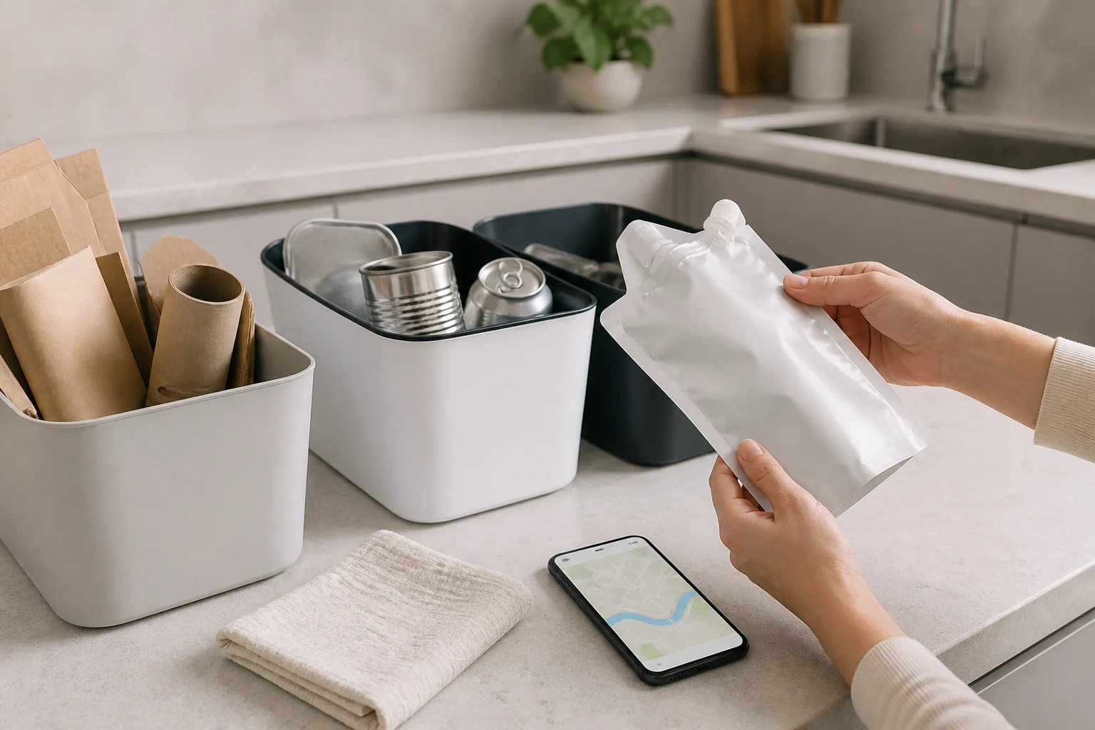 What Disposal Instructions Should I Print on a Sustainable Pouch