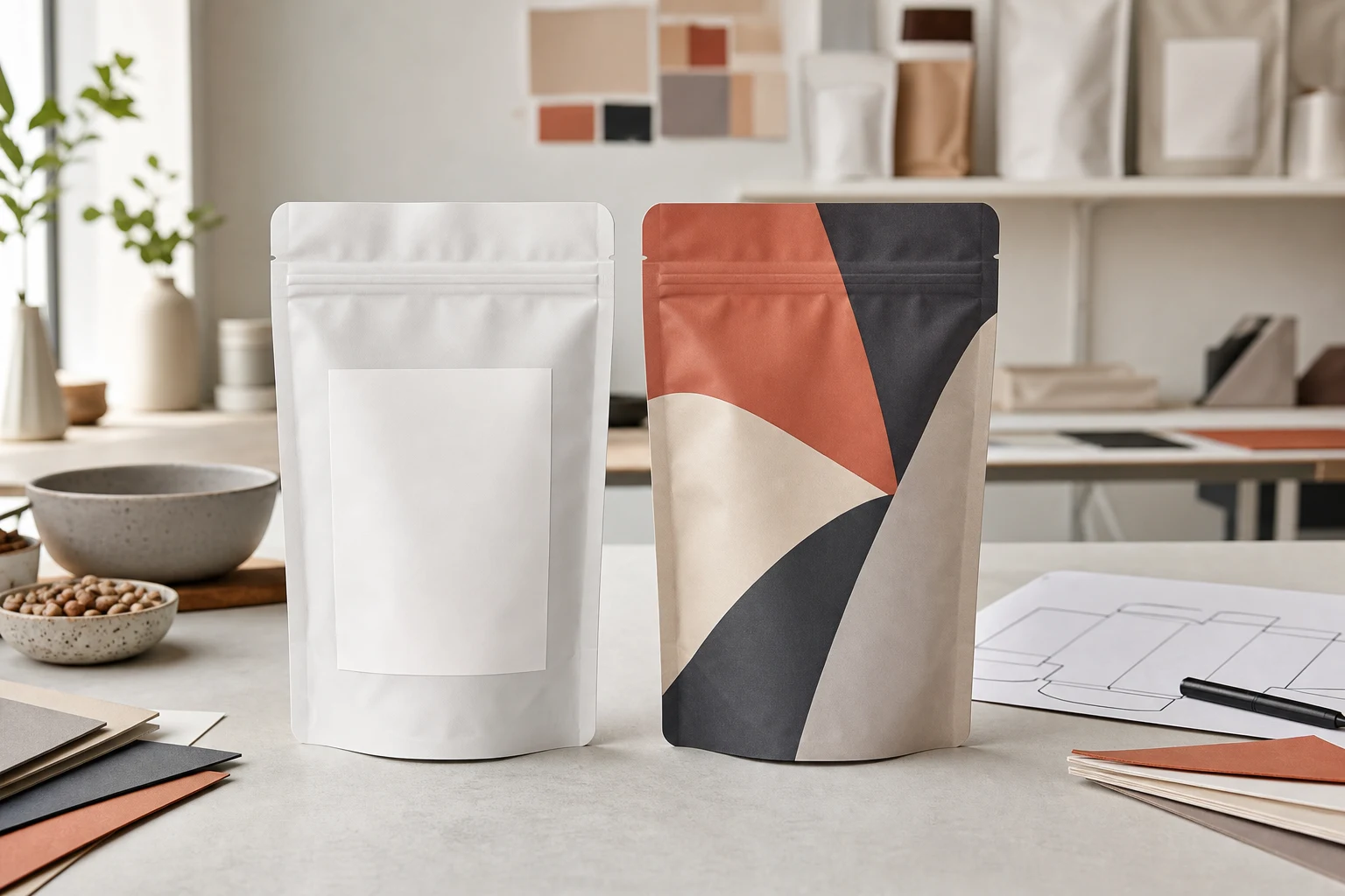 Should I Use Stock Pouches with Labels or Custom-Printed Pouches