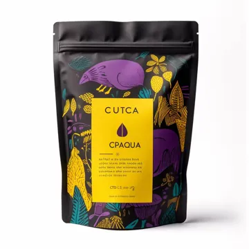 Matte Tea & Coffee Stand-Up Pouch design example UPS-0005