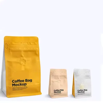 Coffee & Tea Flat-Bottom Pouch design example UPS-0040