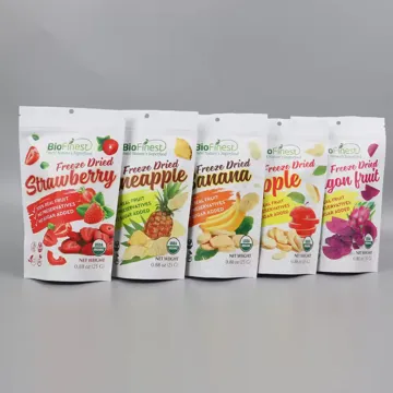 Dried Strawberry Stand-Up Pouch design example UPS-0049