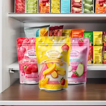 Matte Candy & Dried Fruit Stand-Up Pouch design example UPS-0059