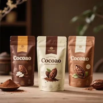 Cocoa Powder Stand-Up Pouch design example UPS-0068