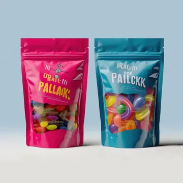 Gummy Candy Stand-Up Pouch design example UPS-0070
