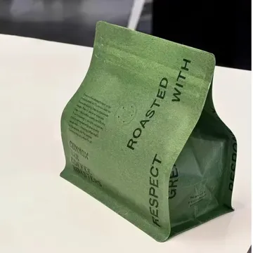 Kraft-Look Coffee & Tea Flat-Bottom Pouch design example UPS-0076