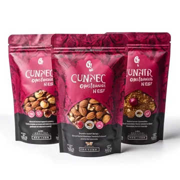 Dried Nut Stand-Up Pouch design example UPS-0087