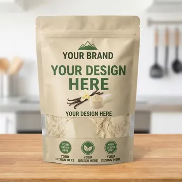 Kraft-Look Food Stand-Up Pouch design example UPS-0101