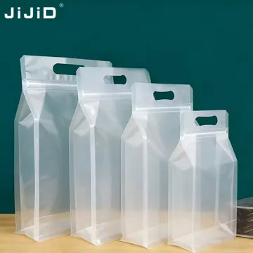 Clear Rice & Flour Flat-Bottom Pouch design example UPS-0106