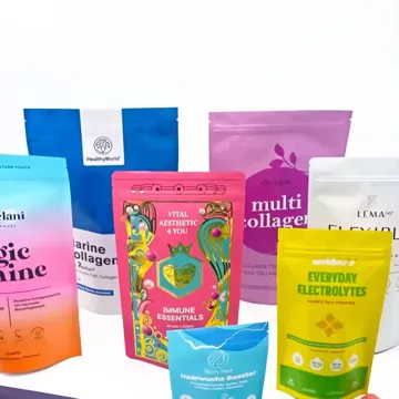 Supplement Powder Stand-Up Pouch design example UPS-0118