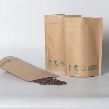 Kraft-Look Snack & Bean Stand-Up Pouch design example UPS-0128
