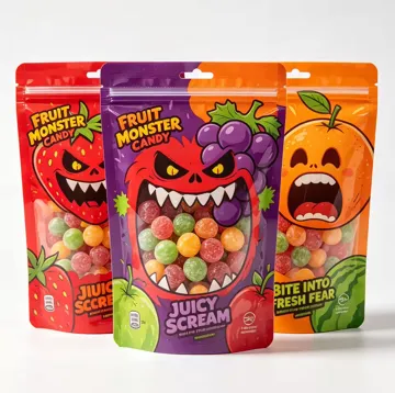 Candy & Snack Stand-Up Pouch design example UPS-0129