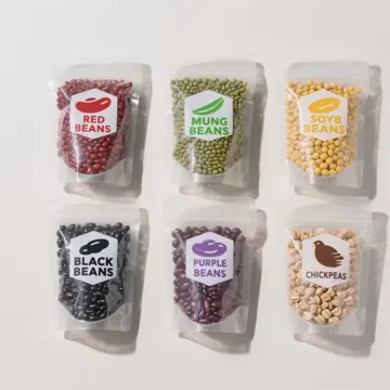Clear Food Stand-Up Pouch design example UPS-0131