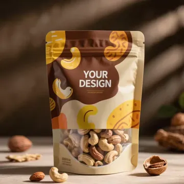 Matte Snack & Candy Stand-Up Pouch design example UPS-0137