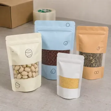 Window Nut & Bean Stand-Up Pouch design example UPS-0151