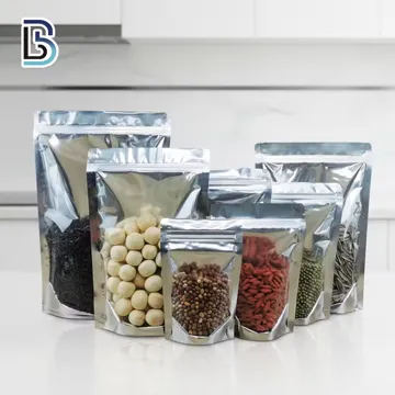Clear Nut Stand-Up Pouch design example UPS-0152