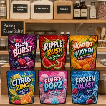 Gummy Candy Stand-Up Pouch design example UPS-0168