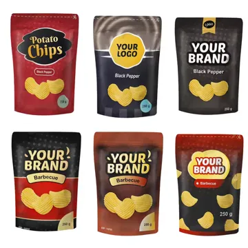 Snack & Chip Stand-Up Pouch design example UPS-0173