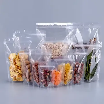 Clear Snack Stand-Up Pouch design example UPS-0177