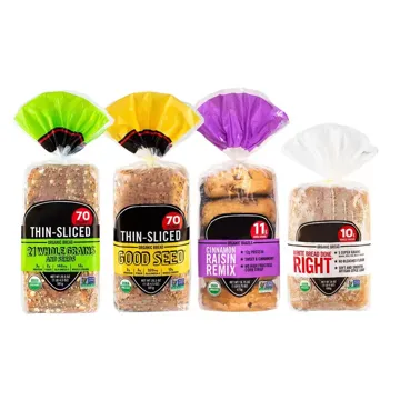 Clear Bread & Bakery Stand-Up Pouch design example UPS-0194