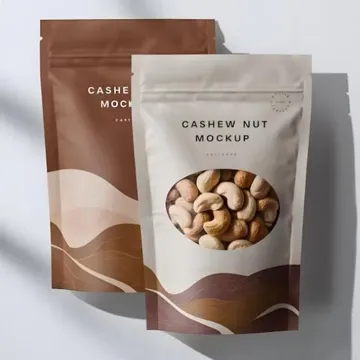 Cashew & Nut Stand-Up Pouch design example UPS-0195