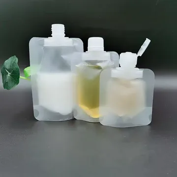 Clear Cosmetic Refill Spout Pouch design example UPS-0203