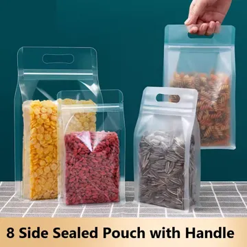 Bulk Food Flat-Bottom Pouch design example UPS-0208