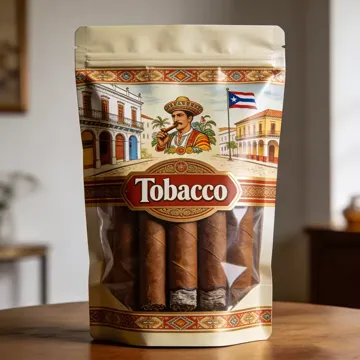 Window Tobacco Stand-Up Pouch design example UPS-0226