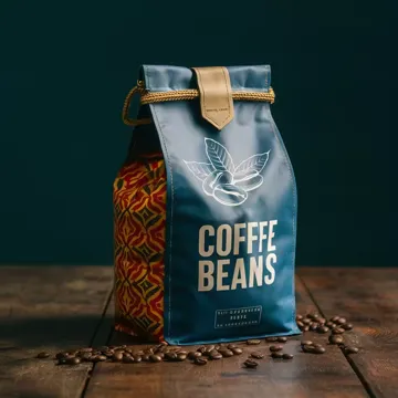 Coffee & Pet Food Flat-Bottom Pouch design example UPS-0227