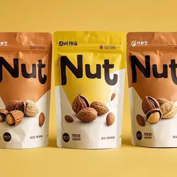 Nut & Dry Snack Stand-Up Pouch design example UPS-0233