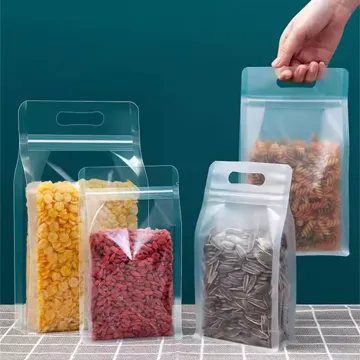 Clear Food Flat-Bottom Pouch design example UPS-0240