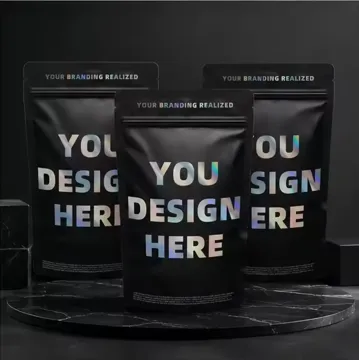 Holographic Retail Stand-Up Pouch design example UPS-0248
