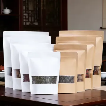 Kraft-Look Coffee & Tea Stand-Up Pouch design example UPS-0253
