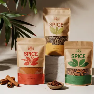 Clear Spice & Seasoning Stand-Up Pouch design example UPS-0256