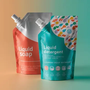 Shampoo & Detergent Spout Pouch design example UPS-0278