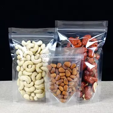 Clear Nut & Dried Fruit Stand-Up Pouch design example UPS-0295