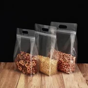 Clear Snack Stand-Up Pouch design example UPS-0316
