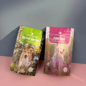 Freeze-Dried Pet Treat Stand-Up Pouch design example UPS-0318
