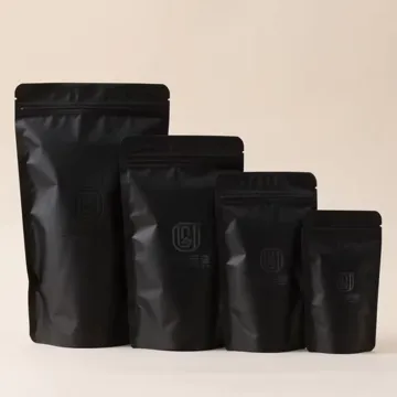 Matte Snack & Coffee Stand-Up Pouch design example UPS-0322