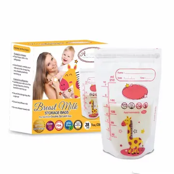 Milk Storage Stand-Up Pouch design example UPS-0363