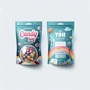 Candy Stand-Up Pouch design example UPS-0366