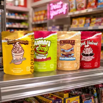 Dessert & Snack Stand-Up Pouch design example UPS-0371