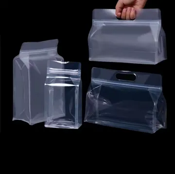 Clear Food Flat-Bottom Pouch design example UPS-0372