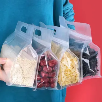 Clear Food Flat-Bottom Pouch design example UPS-0383