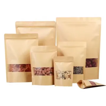 Kraft-Look Tea & Snack Stand-Up Pouch design example UPS-0395