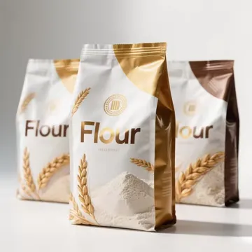 Flour & Powder Mix Flat-Bottom Pouch design example UPS-0401